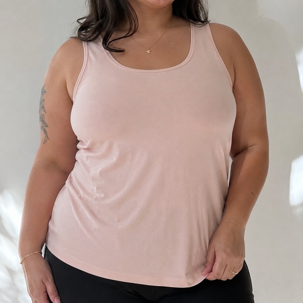 C. Est. 1946 Womens Pink Scoop Neck Tank Top Camisole Size 22/24W Plus Size